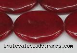 CCN3989 15.5 inches 30*40mm oval candy jade beads wholesale