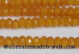 CCN4120 15.5 inches 4*6mm faceted rondelle candy jade beads