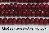 CCN4128 15.5 inches 4*6mm faceted rondelle candy jade beads