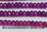 CCN4129 15.5 inches 4*6mm faceted rondelle candy jade beads