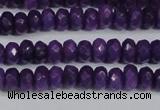 CCN4132 15.5 inches 4*6mm faceted rondelle candy jade beads