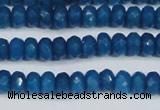 CCN4134 15.5 inches 4*6mm faceted rondelle candy jade beads