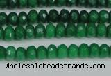 CCN4141 15.5 inches 4*6mm faceted rondelle candy jade beads