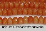 CCN4152 15.5 inches 5*8mm faceted rondelle candy jade beads