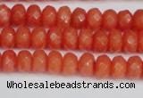 CCN4153 15.5 inches 5*8mm faceted rondelle candy jade beads