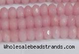 CCN4154 15.5 inches 5*8mm faceted rondelle candy jade beads