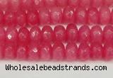 CCN4156 15.5 inches 5*8mm faceted rondelle candy jade beads