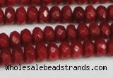 CCN4158 15.5 inches 5*8mm faceted rondelle candy jade beads