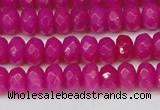 CCN4161 15.5 inches 5*8mm faceted rondelle candy jade beads