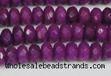 CCN4162 15.5 inches 5*8mm faceted rondelle candy jade beads