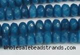 CCN4166 15.5 inches 5*8mm faceted rondelle candy jade beads