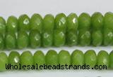 CCN4168 15.5 inches 5*8mm faceted rondelle candy jade beads