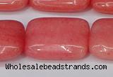 CCN4196 15.5 inches 18*25mm rectangle candy jade beads wholesale