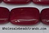 CCN4198 15.5 inches 18*25mm rectangle candy jade beads wholesale