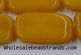 CCN4201 15.5 inches 30*40mm rectangle candy jade beads wholesale