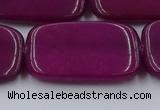 CCN4202 15.5 inches 30*40mm rectangle candy jade beads wholesale