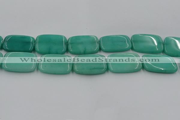 CCN4207 15.5 inches 30*40mm rectangle candy jade beads wholesale