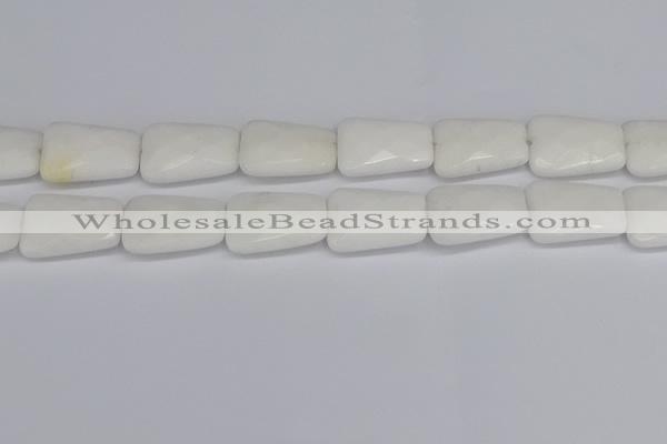 CCN4250 15.5 inches 18*25mm faceted trapezoid candy jade beads