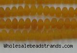 CCN4500 15.5 inches 3*5mm rondelle matte candy jade beads