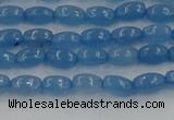 CCN4521 15.5 inches 4*6mm rice candy jade beads wholesale