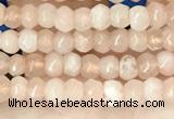 CCN5103 15 inches 3*4mm faceted rondelle candy jade beads