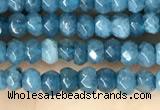 CCN5113 15 inches 3*4mm faceted rondelle candy jade beads