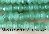 CCN5118 15 inches 3*4mm faceted rondelle candy jade beads