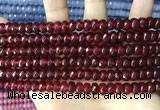 CCN5145 15 inches 5*8mm faceted rondelle candy jade beads