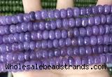 CCN5146 15 inches 5*8mm faceted rondelle candy jade beads