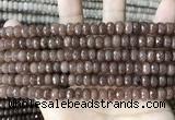 CCN5161 15 inches 5*8mm faceted rondelle candy jade beads