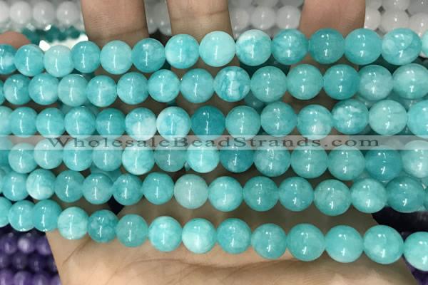 CCN5409 15 inches 8mm round candy jade beads Wholesale