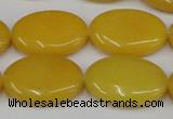 CCN545 15.5 inches 18*25mm oval candy jade beads wholesale