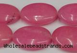 CCN546 15.5 inches 18*25mm oval candy jade beads wholesale