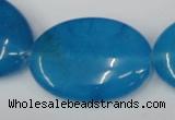 CCN559 15.5 inches 25*35mm oval candy jade beads wholesale