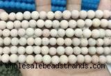 CCN5600 15 inches 8mm round matte candy jade beads Wholesale