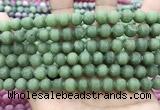 CCN5618 15 inches 8mm round matte candy jade beads Wholesale