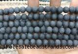 CCN5632 15 inches 8mm round matte candy jade beads Wholesale