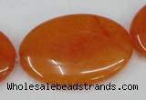 CCN565 15.5 inches 25*35mm oval candy jade beads wholesale