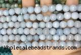 CCN5652 15 inches 8mm faceted round candy jade beads