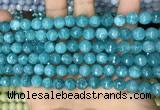 CCN5658 15 inches 8mm faceted round candy jade beads