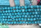 CCN5662 15 inches 8mm faceted round candy jade beads