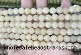 CCN5704 15 inches 8mm faceted round candy jade beads