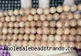 CCN5710 15 inches 8mm faceted round candy jade beads