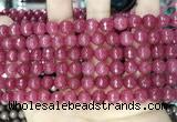 CCN5726 15 inches 8mm faceted round candy jade beads