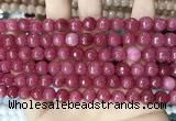 CCN5727 15 inches 8mm faceted round candy jade beads