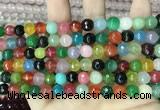 CCN5742 15 inches 8mm faceted round candy jade beads