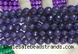 CCN5800 15 inches 10mm faceted round candy jade beads