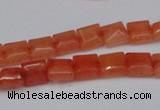 CCN585 15.5 inches 8*8mm square candy jade beads wholesale