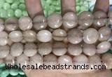 CCN5864 15 inches 15mm flat round candy jade beads Wholesale