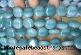 CCN5889 15 inches 15mm flat round candy jade beads Wholesale